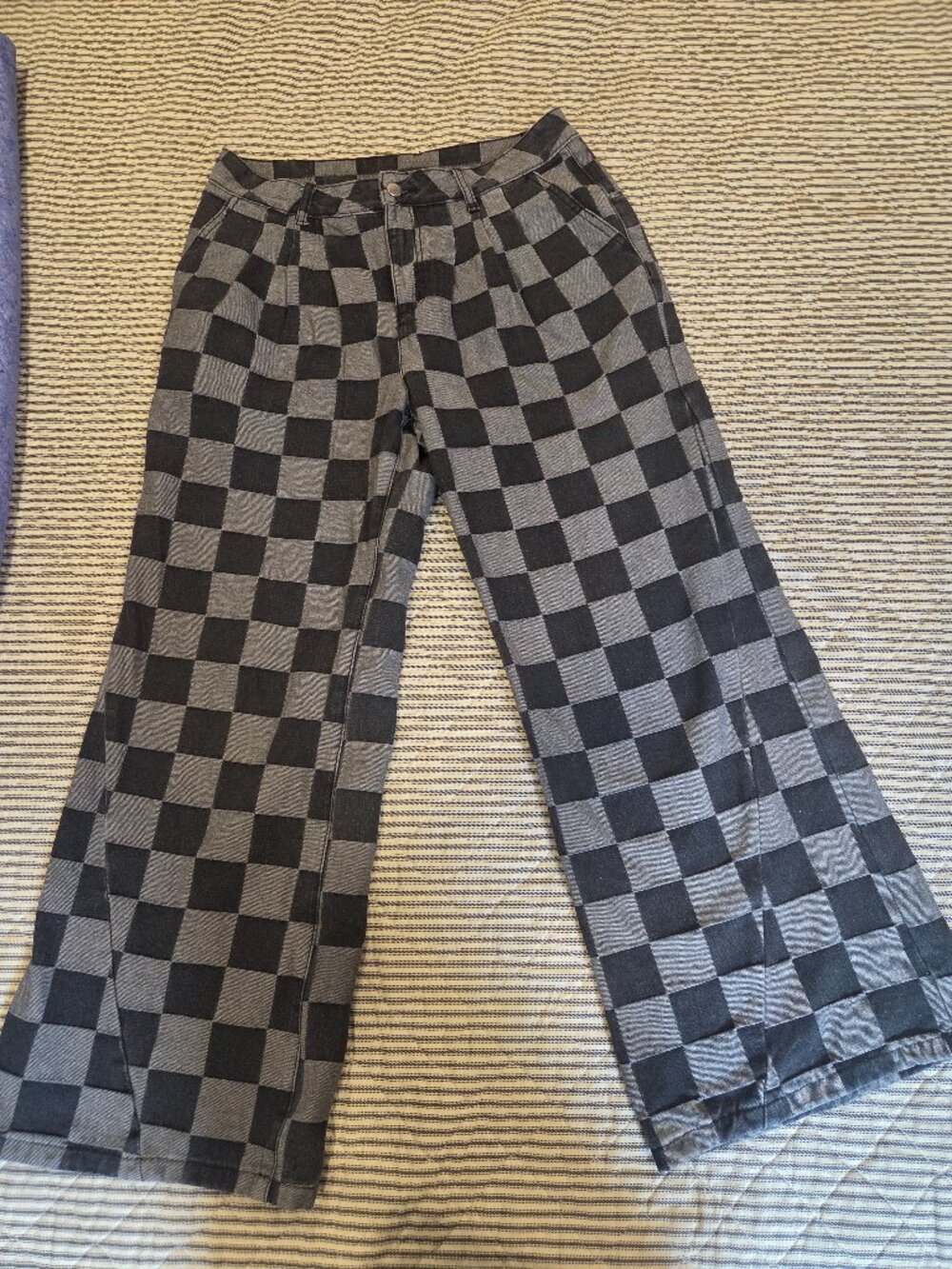 Checkered Jeans - Size 10